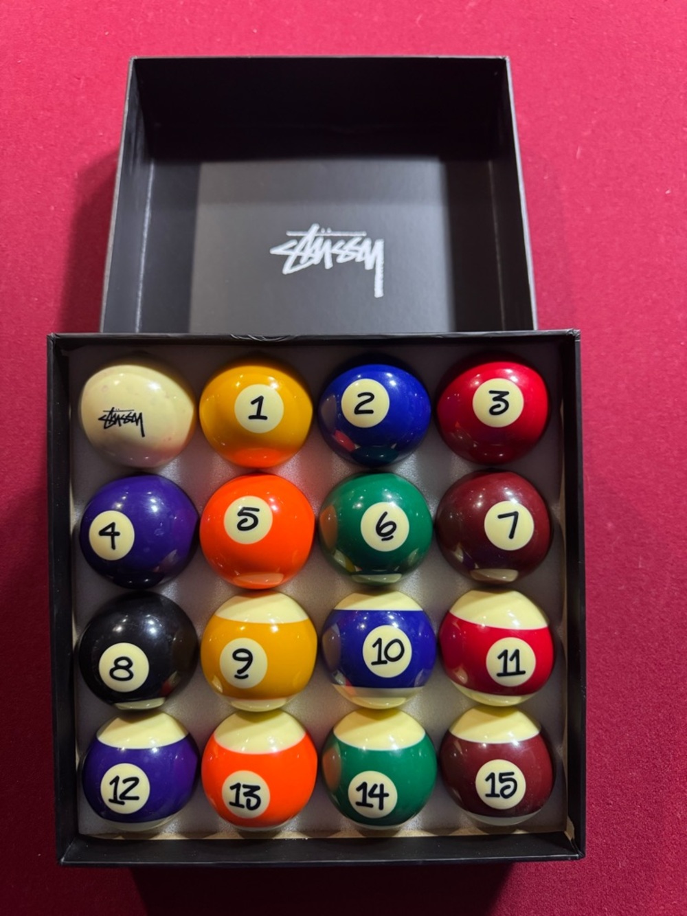 Stussy Multicolor Pool Ball Set — Vibrant Assortment